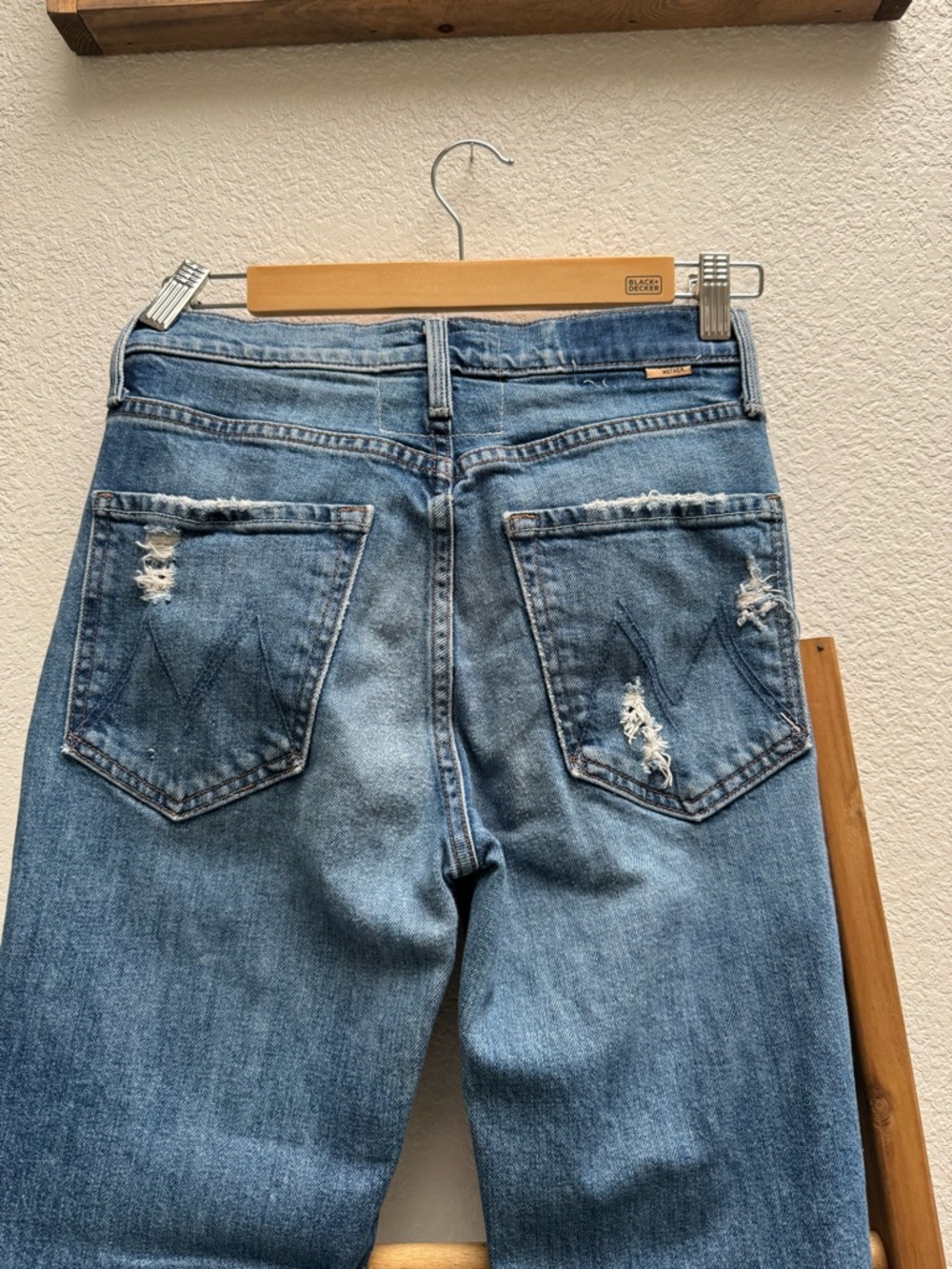 MOTHER The Tomcat Playing With Scissors Crop Straight Jeans - Picture 8 of 14